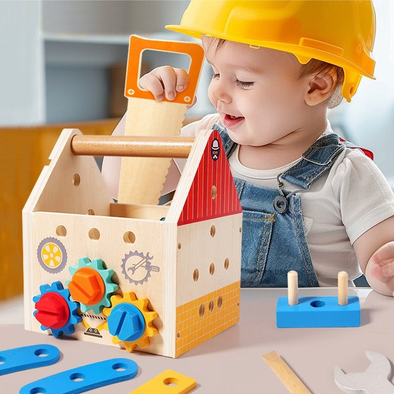 Montessori Multi-functional Wooden Tool Box - OFunBuds
