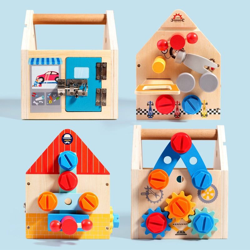 Montessori Multi-functional Wooden Tool Box - OFunBuds