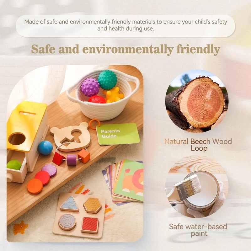 Montessori Sensory & Educational Toy Set for Infants Aged 6-12 Months - OFunBuds