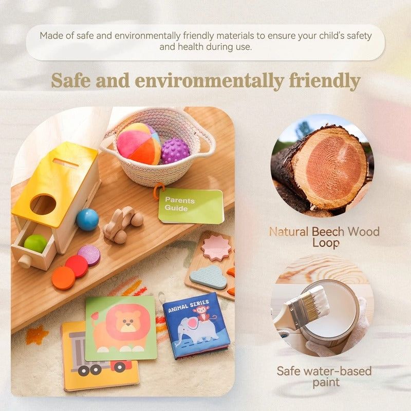 Montessori Sensory & Educational Toy Set for Infants Aged 6-12 Months - OFunBuds