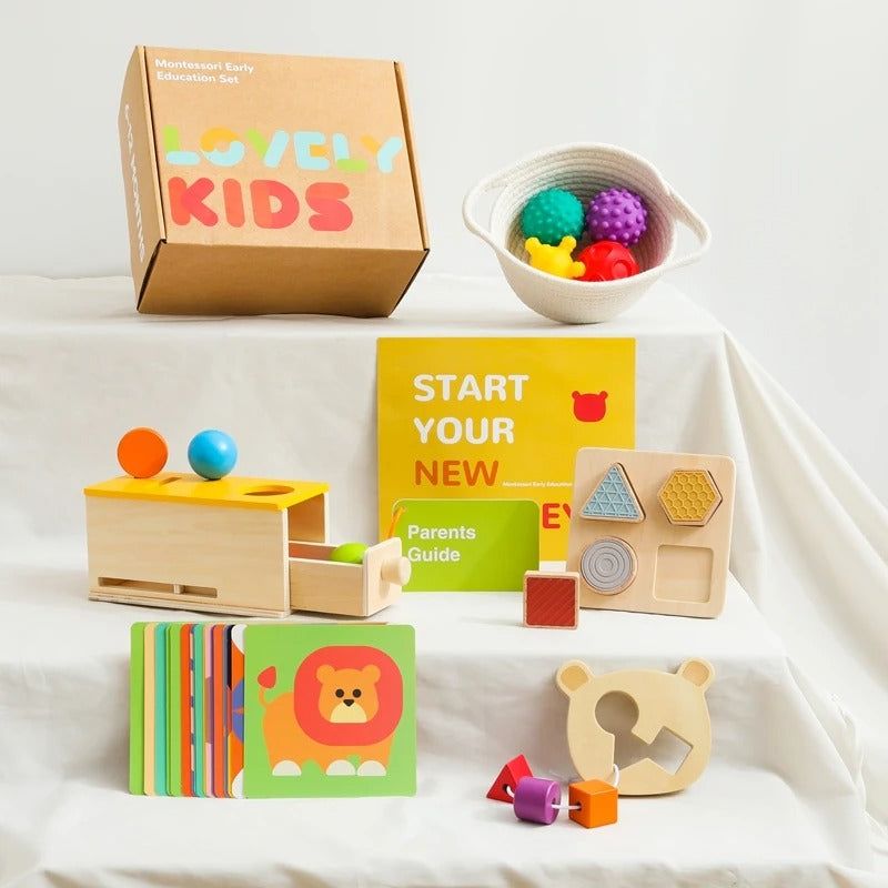 Montessori Sensory & Educational Toy Set for Infants Aged 6-12 Months - OFunBuds