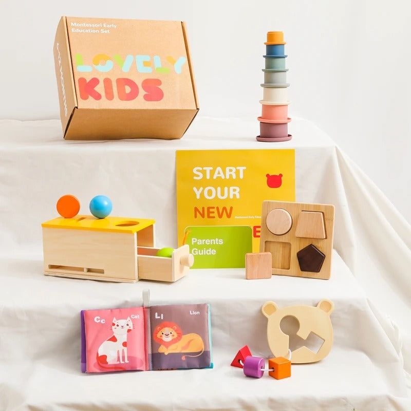 Montessori Sensory & Educational Toy Set for Infants Aged 6-12 Months - OFunBuds