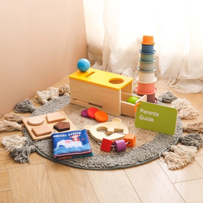Montessori Sensory & Educational Toy Set for Infants Aged 6-12 Months - OFunBuds