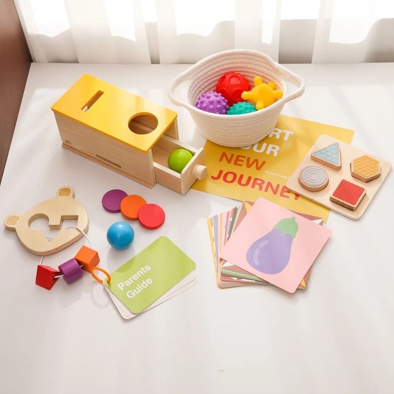 Montessori Sensory & Educational Toy Set for Infants Aged 6-12 Months - OFunBuds