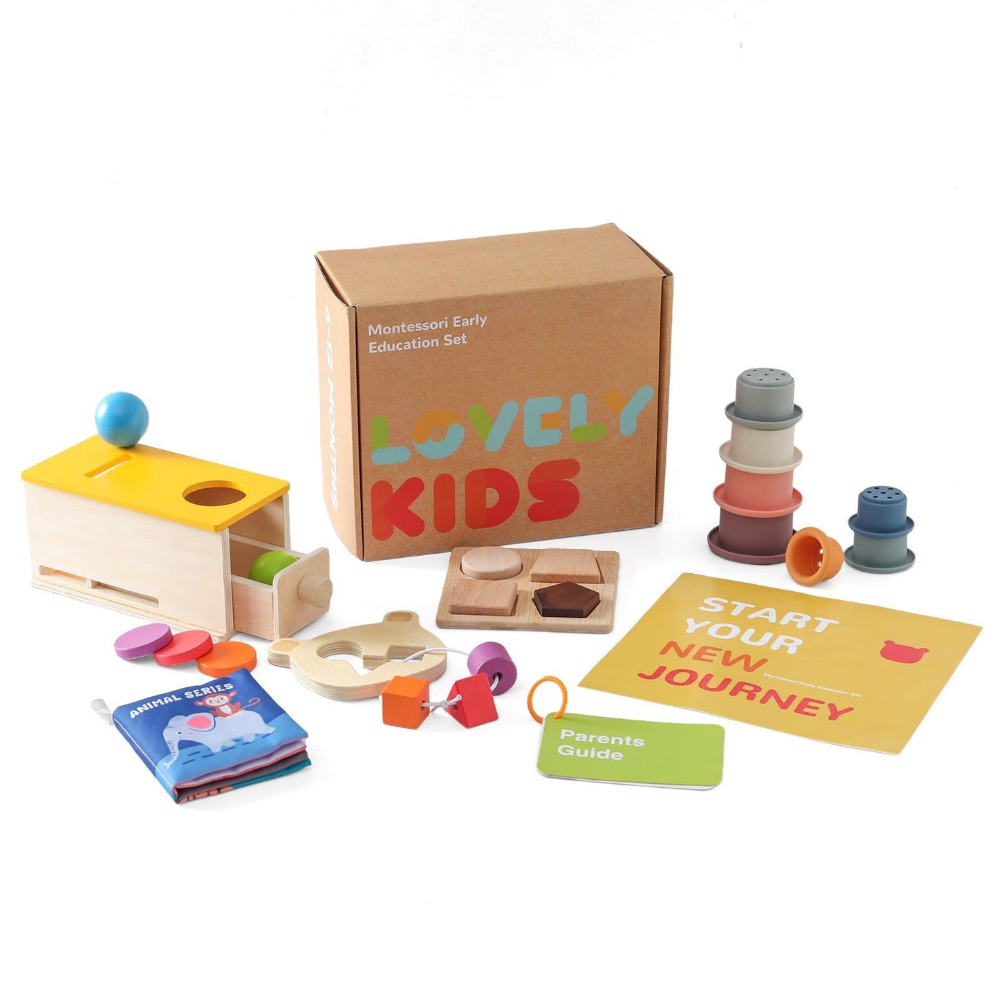 Montessori Sensory & Educational Toy Set for Infants Aged 6-12 Months - OFunBuds