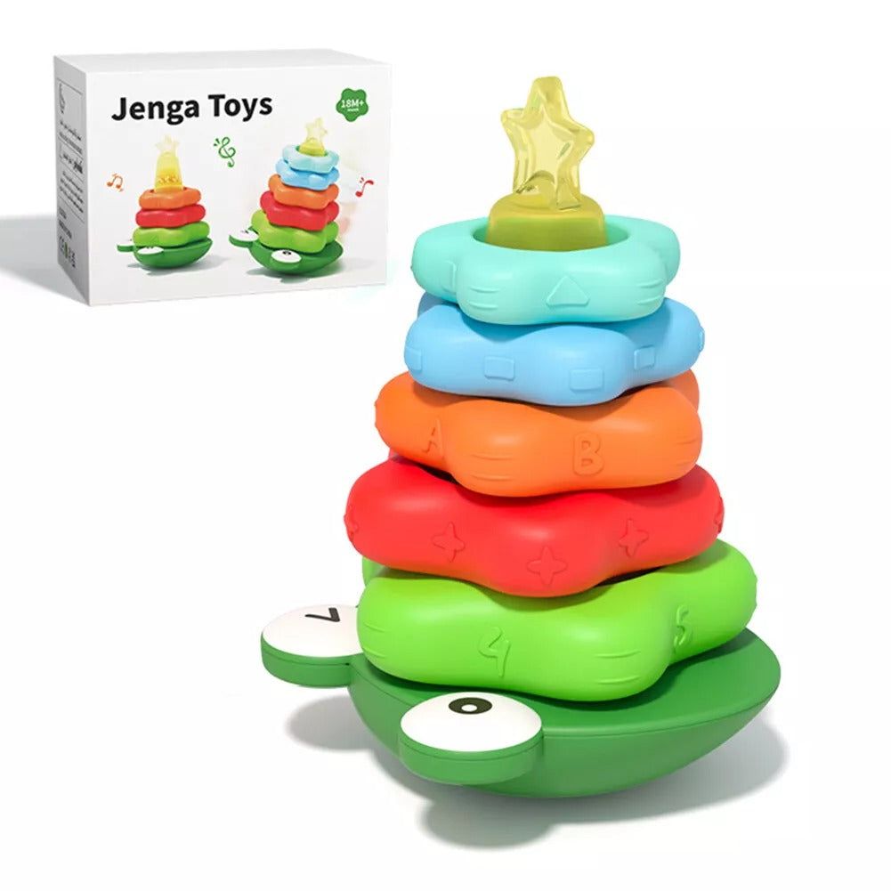 Montessori Shaped Stacking Rings Toy - OFunBuds
