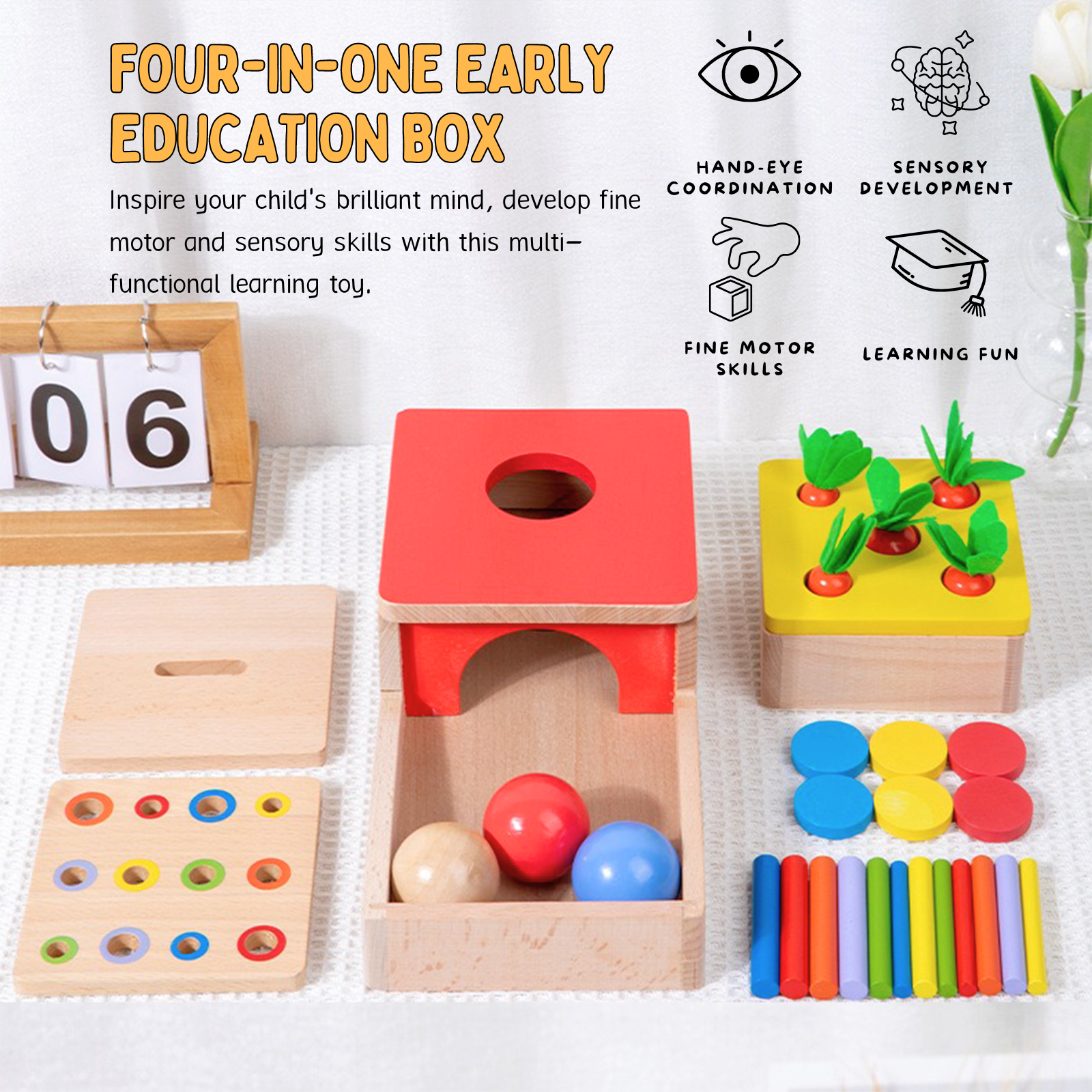 Montessori 4-in-1 Early Learning Development Set - OFunBuds
