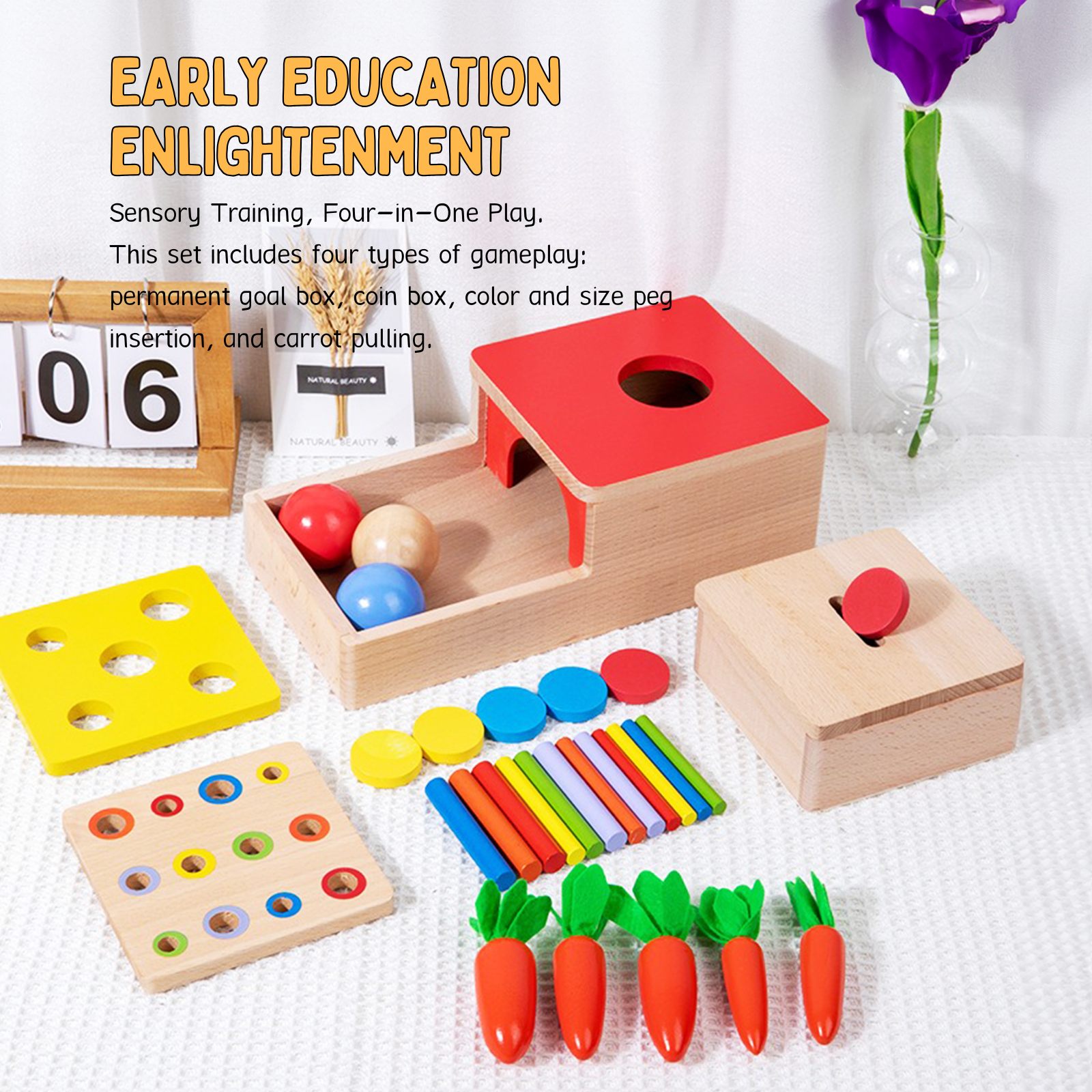 Montessori 4-in-1 Early Learning Development Set - OFunBuds