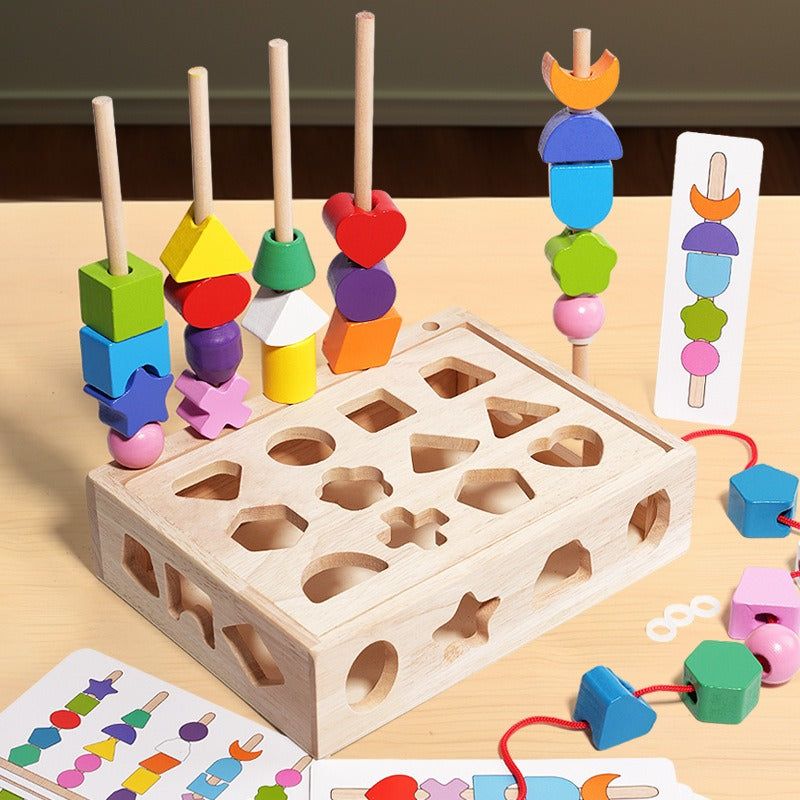 Montessori Multifunctional Educational Wooden Toy Set - OFunBuds
