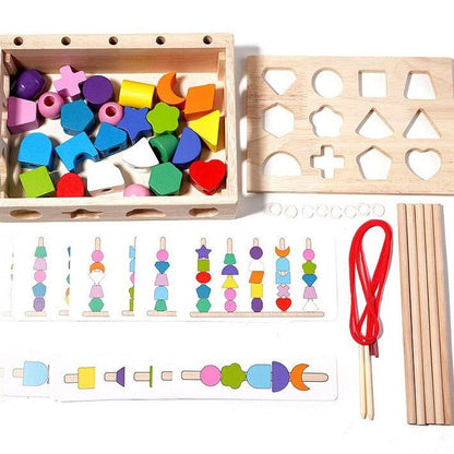 Montessori Multifunctional Educational Wooden Toy Set - OFunBuds