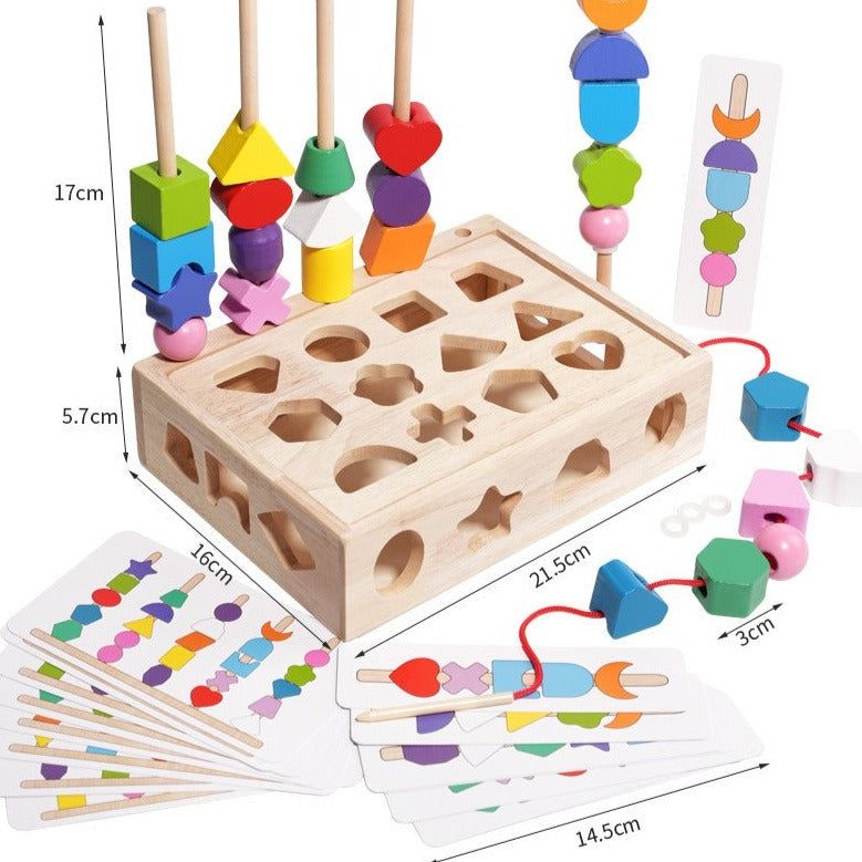 Montessori Multifunctional Educational Wooden Toy Set - OFunBuds